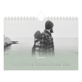 Calendrier photo A5 — Fondu argile