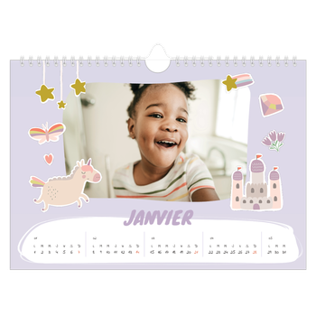 Calendrier photo A4 — Licorne magique