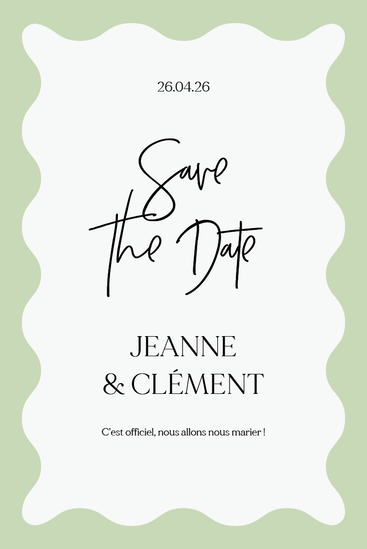 Save the date — Ondulations pastelles