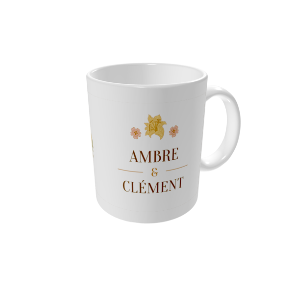 Mug personnalisé — Romance botanique