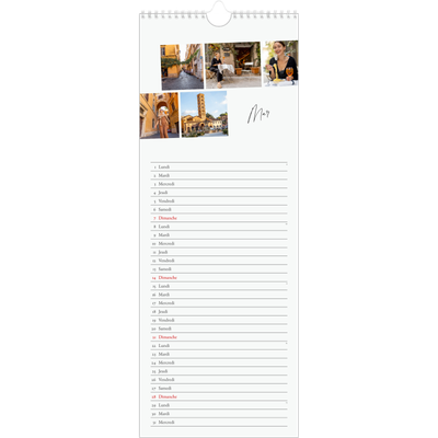 Calendrier mural long  — Escapade citadine [Mars]