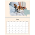 Calendrier photo A4 double (30 x 40 cm) — Pattes de chien et gribouillis [Février]
