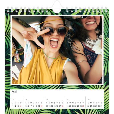 Calendriers annuels carré — Tropical [couverture]