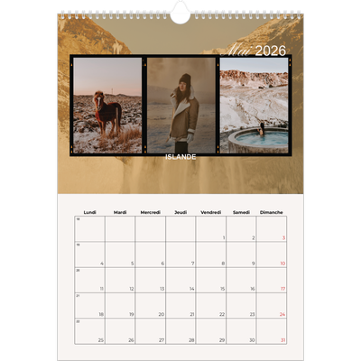 A3 Calendrier annuel — Envie d'aventures [couverture]