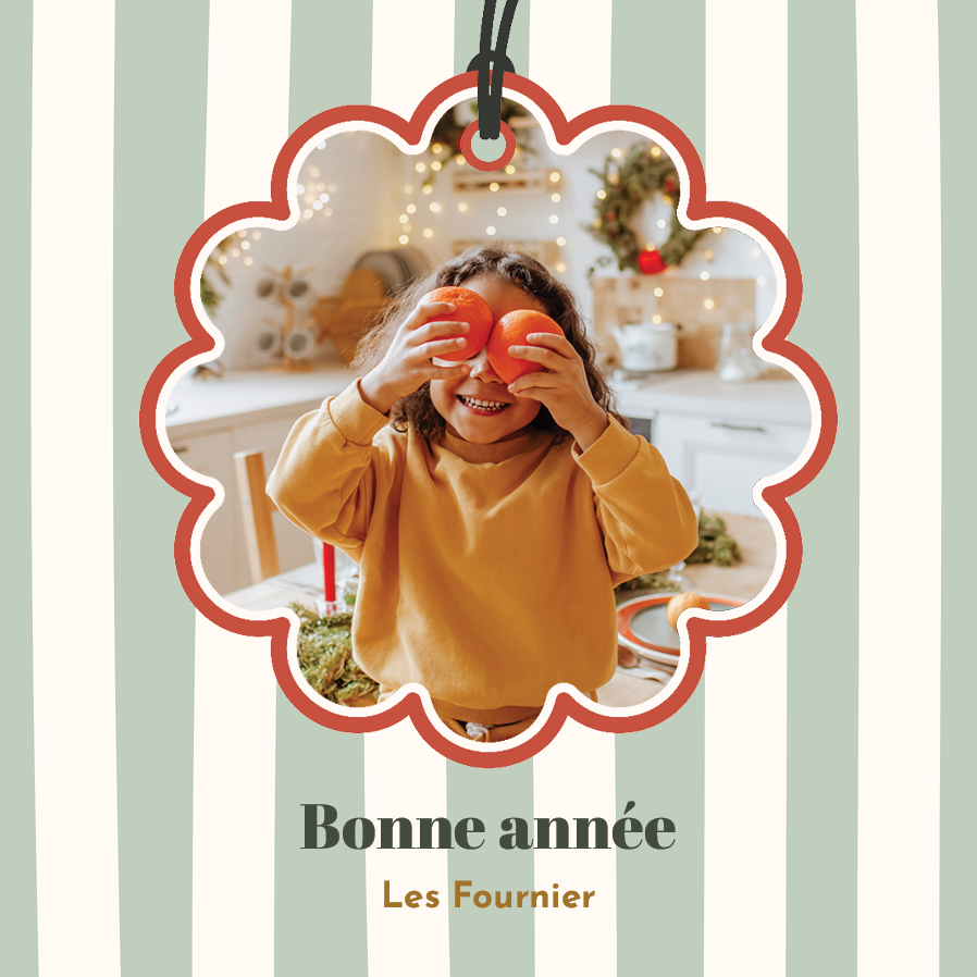 Faire-part & Cartes — Rayures vert d'eau