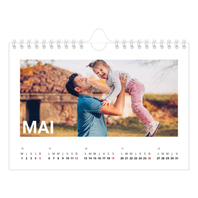 Calendrier photo A5 — Grand mois [couverture]