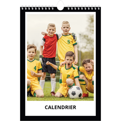 Calendrier photo A4 (20 x 30 cm) — Cadre noir [couverture]