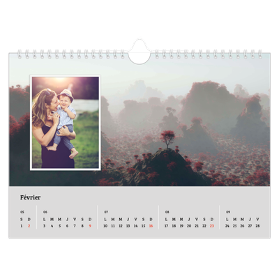 Calendrier photo A4 — Saison en immersion [Février]