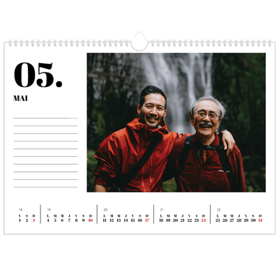 Calendrier photo A3 — Sérif et moments [couverture]