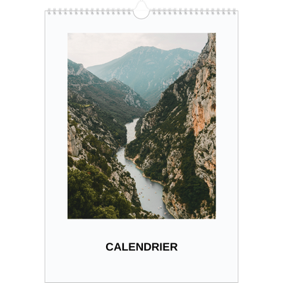 A3 Calendrier annuel — Simple photo [couverture]