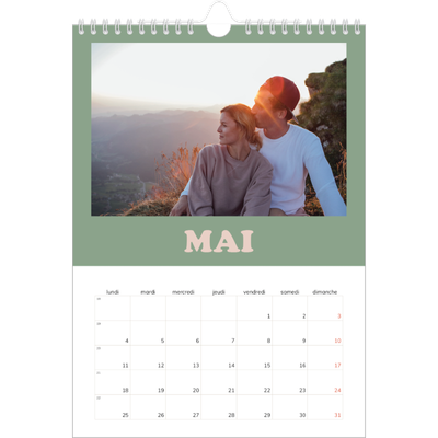 Calendrier photo A4 (20 x 30 cm) — Cadres rétro [couverture]
