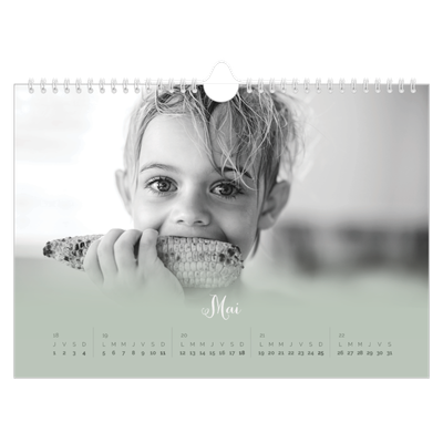 Calendrier photo A4 — Fondu argile [couverture]