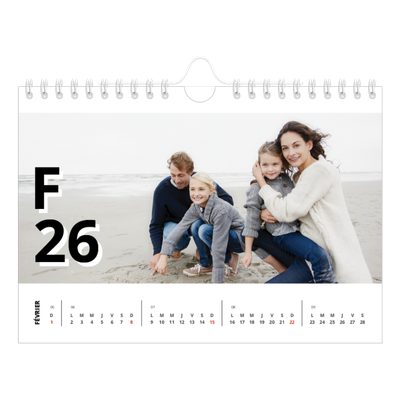 Calendrier photo A5 — Jolie lettre [Février]