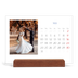 Calendrier de bureau support bois - paysage   — Classique cobalt [couverture]