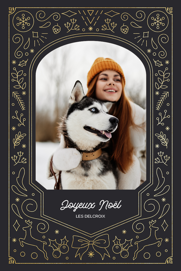 Faire-part & Cartes — Gravure dorée