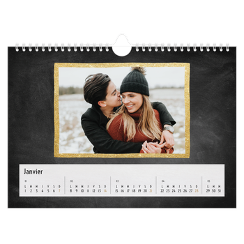 Calendrier photo A4 — Paillete et ardoise