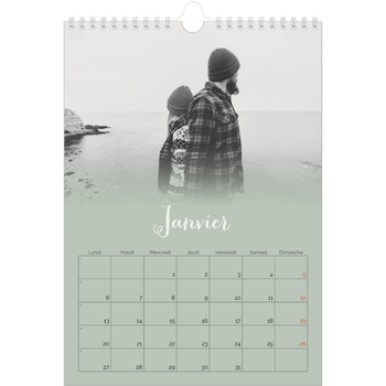 Calendrier photo A4 — Fondu argile
