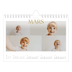 Calendrier photo A5 — Large texte Doré [Mars]