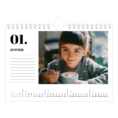 Calendrier photo A5 — Sérif et moments [Janvier]