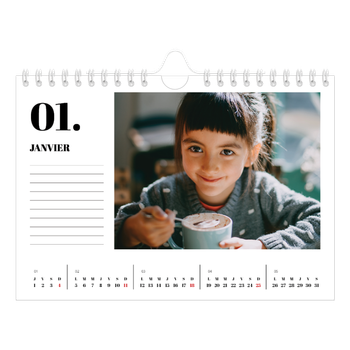 Calendrier photo A5 — Sérif et moments