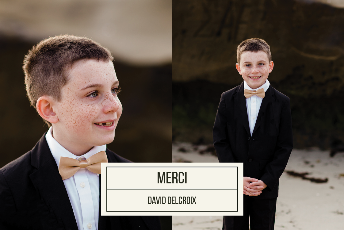 Carte de remerciement — Étiquette de typographie