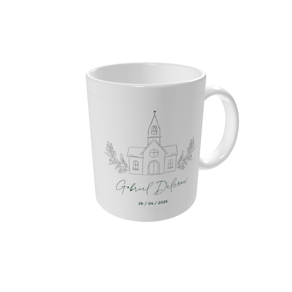 Mug personnalisé — Communion - croquis