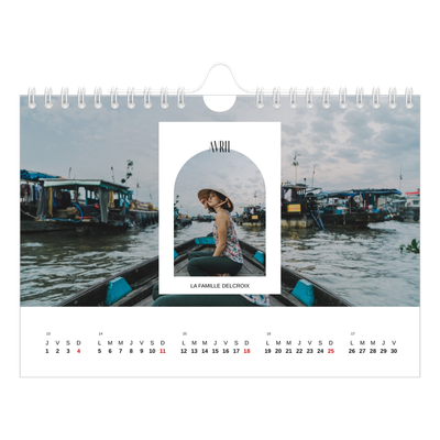 Calendrier photo A5 — L'arche ouverte [Avril]