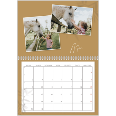Calendrier photo A4 double (30 x 40 cm) — Terre à terre [couverture]