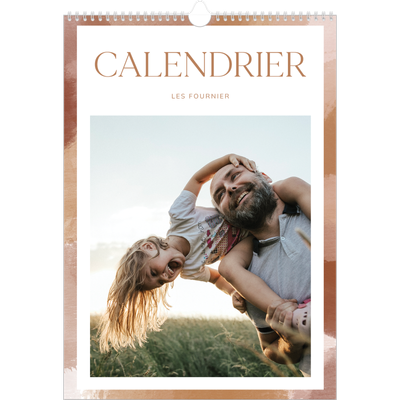 A3 Calendrier annuel — Effet pinceau [couverture]