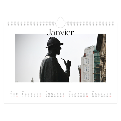 Calendrier photo A4 — Mon carnet de voyage [Janvier]