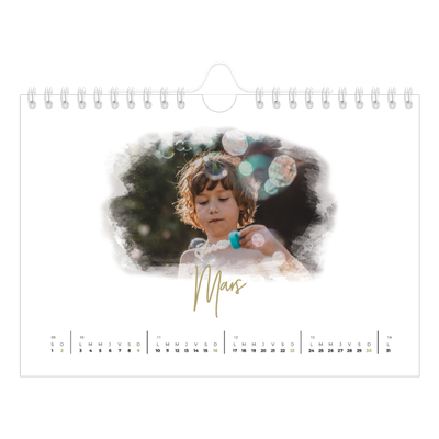 Calendrier photo A5 — Effet photo [Mars]