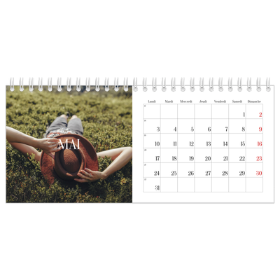 Calendrier de bureau — Évasion sans fin [Mai]