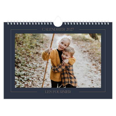 Calendrier photo A4 — Bleu de Prusse [couverture]