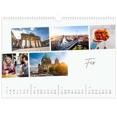 Calendrier photo A3 — Escapade citadine [Février]