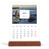 Calendrier de bureau support bois - portrait  — Toute l'histoire [Mars]