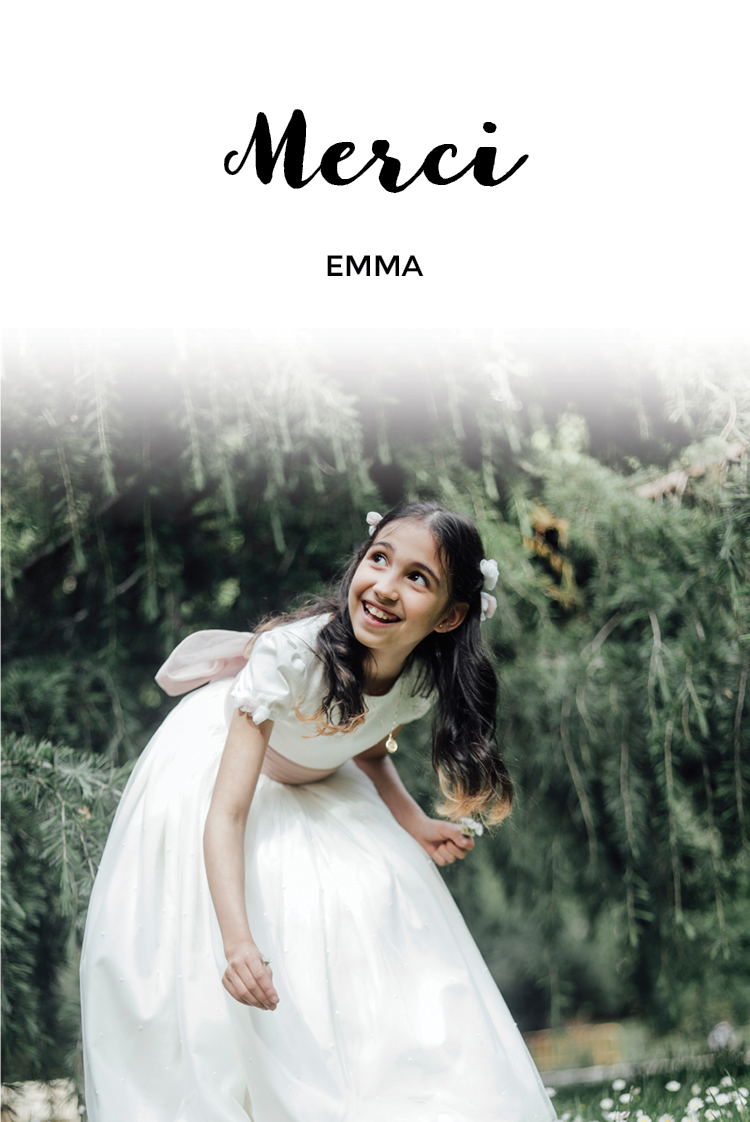 Carte de remerciement — Calligraphie