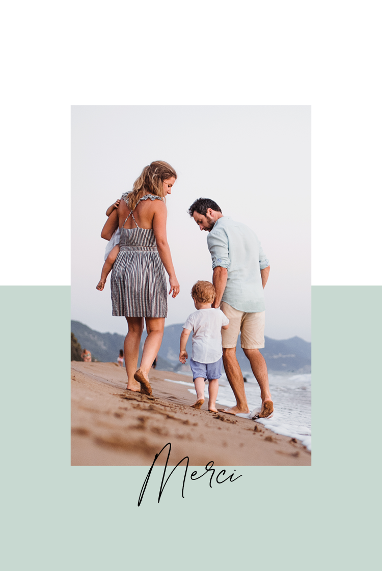 Carte de remerciement — Remerciements verts