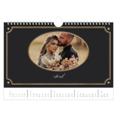 Calendrier photo A4 — Classique vintage [Avril]