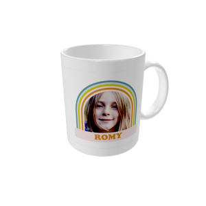 Mug personnalisé — Arc-en-ciel rétro