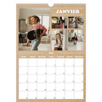 Calendrier photo A3 — Chronique de l'année
