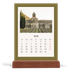 Calendrier de bureau support bois - portrait  — Couleurs classiques [couverture]