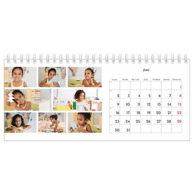 Calendrier de bureau — Arrangements photo [Mars]