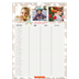 Calendrier familial A3 — Agenda rustique - Famille de 3 [Janvier]
