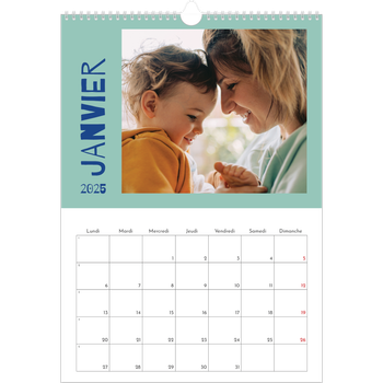 Calendrier photo A3 — Tout en couleurs