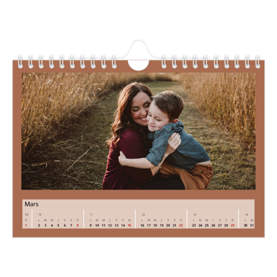 Calendrier photo A5 — Terracotta [Mars]