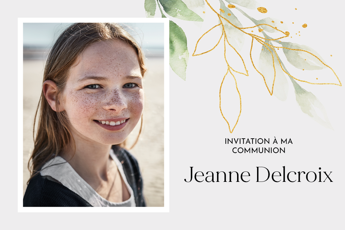 Cartons d'invitation — Éclaboussure florale