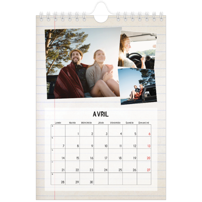 Calendrier photo A5 — Parts unknown [Avril]