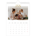 Calendrier photo A5 — Large texte Doré [Janvier]