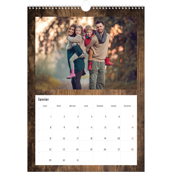 Calendrier photo A4 — Rustique