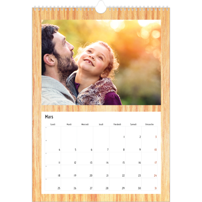 Calendrier photo A4 (20 x 30 cm) — Rustique [Mars]